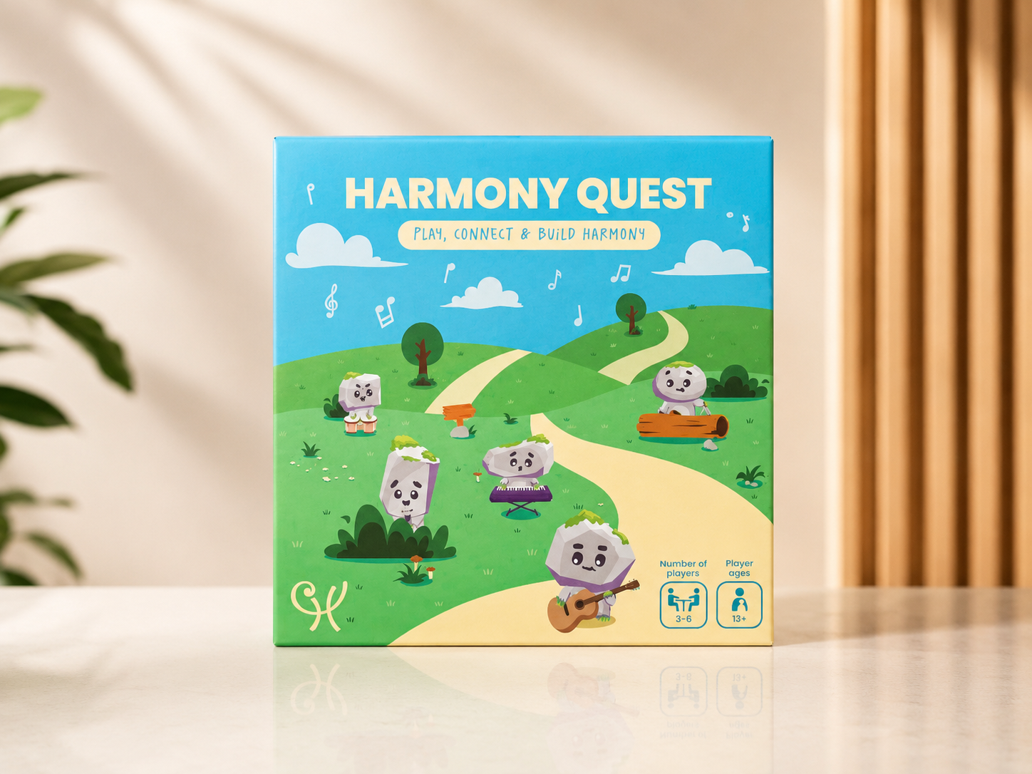 Harmony Quest board game with box